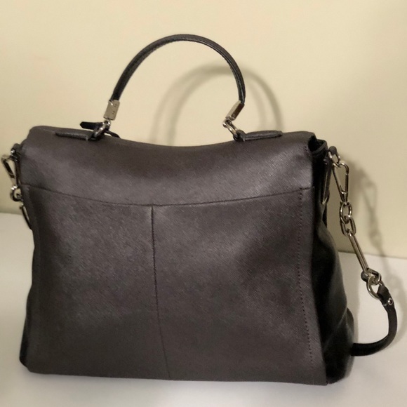 Coach Madison Saffiano Leather Flap Satchel - Picture 3 of 3